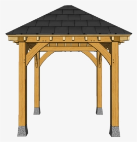 4 Post Gazebo On Stones G3 - Gazebo, HD Png Download, Free Download