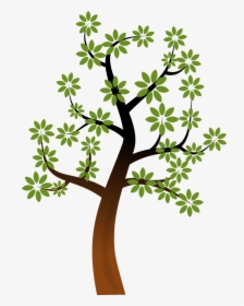 Bare Tree Branch Vector For Kids - Simple Tree, HD Png Download, Free Download