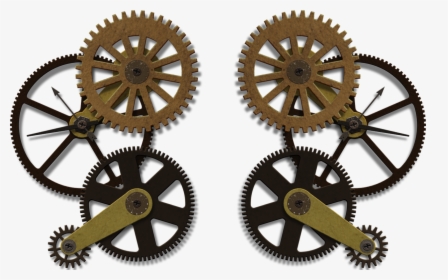 Clock Gears Png - Steampunk Gear Png, Transparent Png, Free Download
