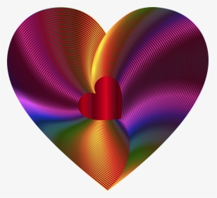 Heart,magenta,circle - Heart Rainbow Red, HD Png Download, Free Download
