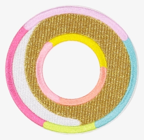 Gold Color Block Letter Patches - Circle, HD Png Download, Free Download