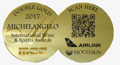 Double Gold Michelangelo Wine Award, HD Png Download, Free Download