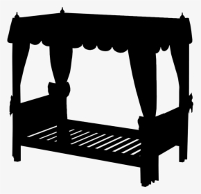 Four Poster Bed Silhouette - Furniture, HD Png Download, Free Download