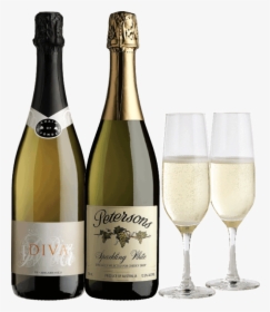 Transparent Champagne Bottle Png - Champagne Bottle Champagne Glass Png, Png Download, Free Download