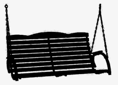 Porch Swing Silhouette - Porch Swing Transparent Background, HD Png Download, Free Download