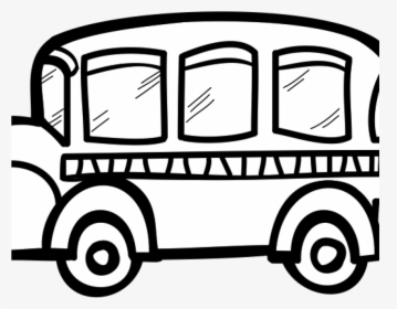 School Bus Clipart Black And White Mountain Clipart - Transparent Background Bus Clipart, HD Png Download, Free Download