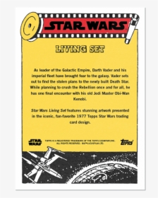 Topps Star Wars Living Set Card - Star Wars Collectible Cards Back, HD Png Download, Free Download