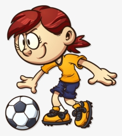 Drawing Of Kids Playing Soccer Clipart , Png Download - Kid Soccer Clipart, Transparent Png, Free Download