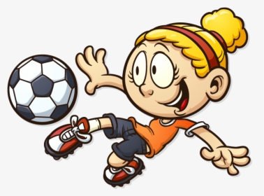 Cartoon Soccer Ball - Clipart Kids Football, HD Png Download, Free Download