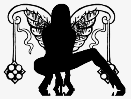#mq #girl #woman #angel #devil #black #silhouette - Silhouette Afro Female, HD Png Download, Free Download