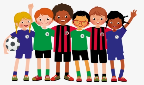 Transparent Kids Playing Soccer Png - Soccer Team Clipart Png, Png Download, Free Download
