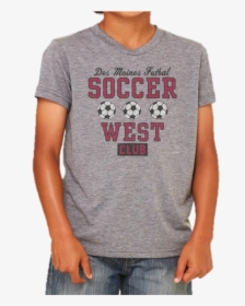 Kids Soccer West Club Tee - Active Shirt, HD Png Download, Free Download