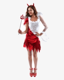 Adult Angel Devil Costume , Png Download - Devil Halloween Costume Png, Transparent Png, Free Download