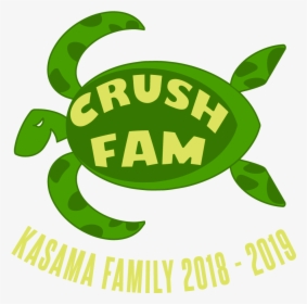 Crush Fam Apparel Design - Green Sea Turtle, HD Png Download, Free Download