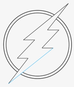 Drawing Methods Lightning Bolt - Flash Symbol Easy To Draw, HD Png Download  - kindpng