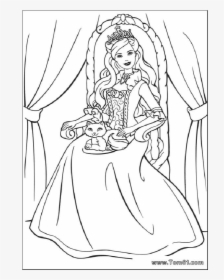 Barbie Disney Princess Coloring Book Child - Barbie And The Princess Pauper Drawing, HD Png Download, Free Download