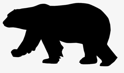 Polar Bear American Black Bear Silhouette Pizzly - Polar Bears Silhouette, HD Png Download, Free Download
