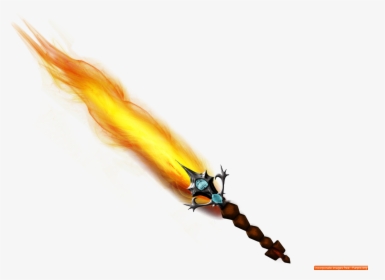 Flaming Sword Trunks Blade - Flaming Sword Png, Transparent Png, Free Download