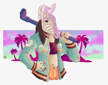Hotline Miami The Fans Illust, HD Png Download, Free Download