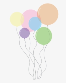 Ballon Clipart Pastel Balloon - Balloons Pastel Colors Transparent, HD Png Download, Free Download