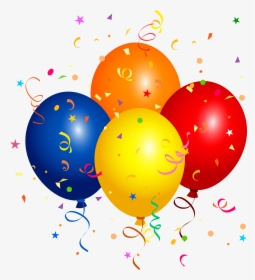 View Full Size - Transparent Background Birthday Balloons Png, Png Download, Free Download