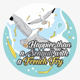 Happier Than A Seagull"  Class="lazyload Lazyload Mirage - Graphic Design, HD Png Download, Free Download