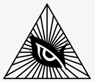 Pyramid Eye , Png Download - Outline Of All Seeing Eye, Transparent Png, Free Download