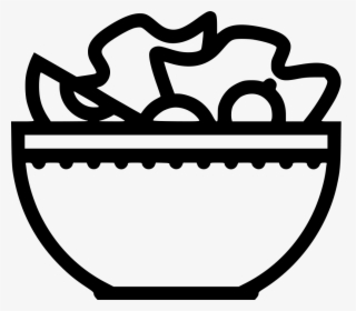 Salad - Outline Image Of Porridge, HD Png Download, Free Download