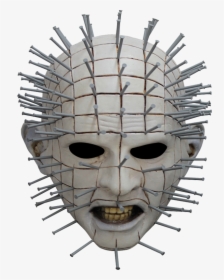 Pinhead Hellraiser Mask Cenobite Costume - Hellraiser Mask, HD Png Download, Free Download