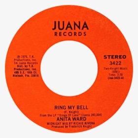 Ring My Bell By Anita Ward Us Vinyl Red Label A-side - Circle, HD Png Download, Free Download