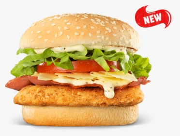 Tendercrisp Caesar - Hungry Jacks Caesar Burger, HD Png Download, Free Download
