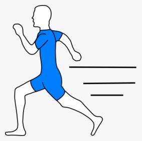 Fast Clipart Running Man - Draw A Running Man, HD Png Download, Free Download