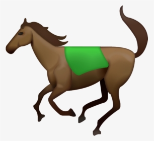 Download Running Horse Iphone Emoji Icon In Jpg And - Iphone Horse Emoji, HD Png Download, Free Download