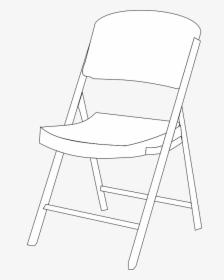 Chair, Furniture, Steel, Folding, Foldable, Portable - White Chair Vector Png, Transparent Png, Free Download
