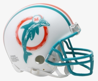 Miami Dolphins Vsr3 Mini Throwback Helmet - Cardinals Helmet, HD Png Download, Free Download
