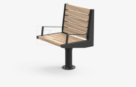 Black Steel Contemporary Urban Furniture Rotary Chair - Office Chair, HD Png Download, Free Download