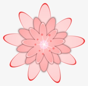 Free Vector Pink Flower Clip Art - Pink Flower Clip Art, HD Png Download, Free Download