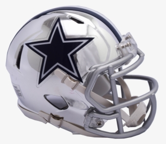 Dallas Cowboys Chrome Riddell Speed Mini Football Helmet - Dallas Cowboys Football Helmet, HD Png Download, Free Download