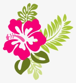 Hibiscus Clipart Different Flower - Transparent Background Hawaiian Flower Clipart, HD Png Download, Free Download