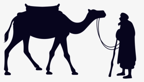 Old Man, Camel, Desert, Travel, Silhouette, Male - Jumma Mubarak Quotes In English Sms, HD Png Download, Free Download