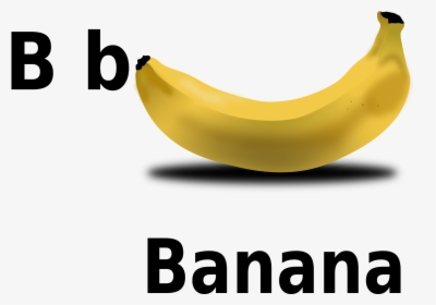 B For Banana Clip Arts - B For Banana Clipart, HD Png Download, Free Download