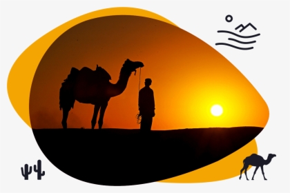 Transparent Camel Silhouette Png - Jaisalmer Sand Dunes, Png Download, Free Download