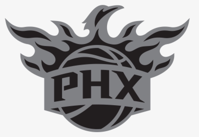 Transparent Pumpkin Outline Clipart - Phoenix Suns Black Logo, HD Png Download, Free Download