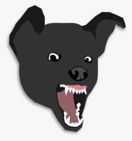 Mean Dog - Cartoon Dog Head Png, Transparent Png, Free Download