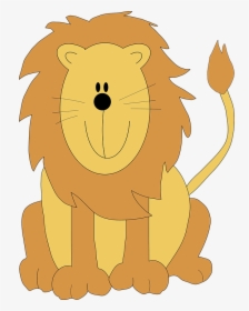 Cartoon, Cat, Feline, King Of The Jungle, Lion - Cute Lion Clip Art, HD Png Download, Free Download