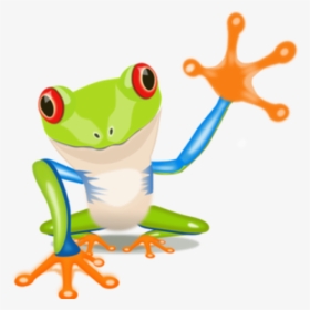 Green Frog Clipart - Tree Frog Clipart, HD Png Download, Free Download