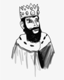 Human Behavior,head,art - King Cartoon Images Black And White, HD Png Download, Free Download