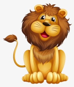 Lion Cartoon Illustration - Lion Clip Art, HD Png Download, Free Download