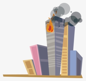 Cartoon Building On Fire - Building On Fire Animation, HD Png Download, Free Download