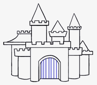 Clip Art Cartoon Castle - Castle Cartoon Drawing, HD Png Download, Free Download